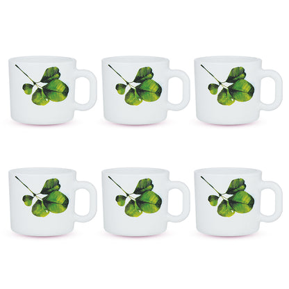 Larah by Borosil Oval Mug Set 100 ml x 6