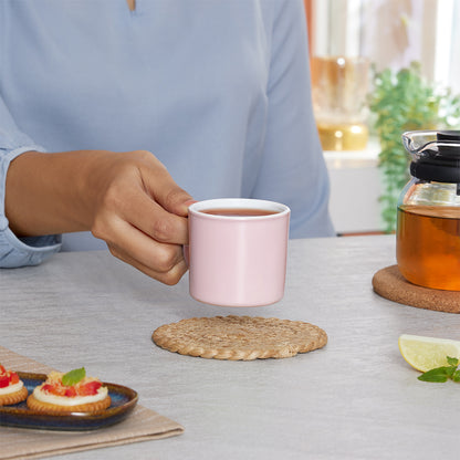 Larah Pastel Pink Opalware Mug Set