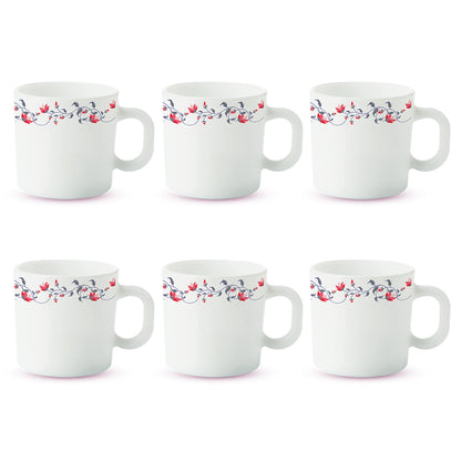 Larah by Borosil Pentas Mug Set 100 ml x 6