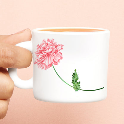 Larah by Borosil Red Mist Mug Set 100 ml x 6