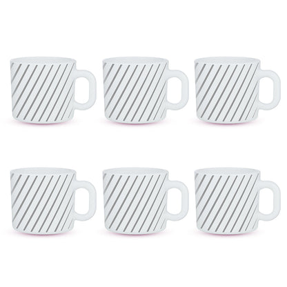Larah by Borosil Silver Ray Mug Set