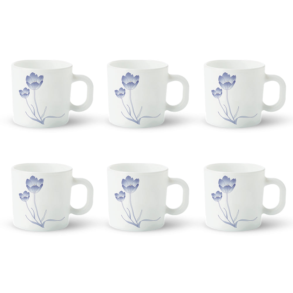 Larah by Borosil Tulip Mug Set 100 ml x 6