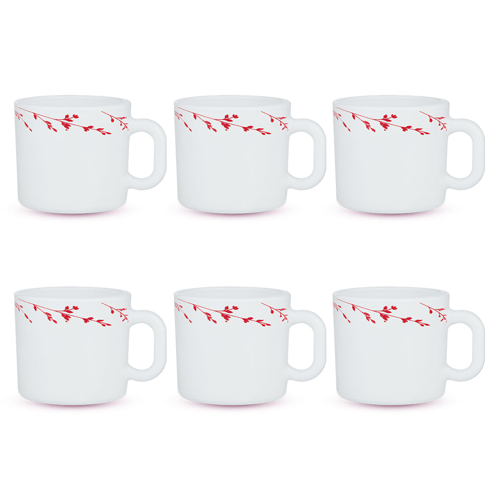 Larah by Borosil Vintage Mug Set 100 ml x 6