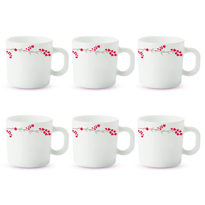 Larah by Borosil Verona Mug Set 100 ml x 6