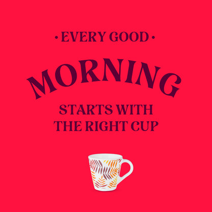 Larah by Borosil Novelty Costa Mug Set 110 ml x 6