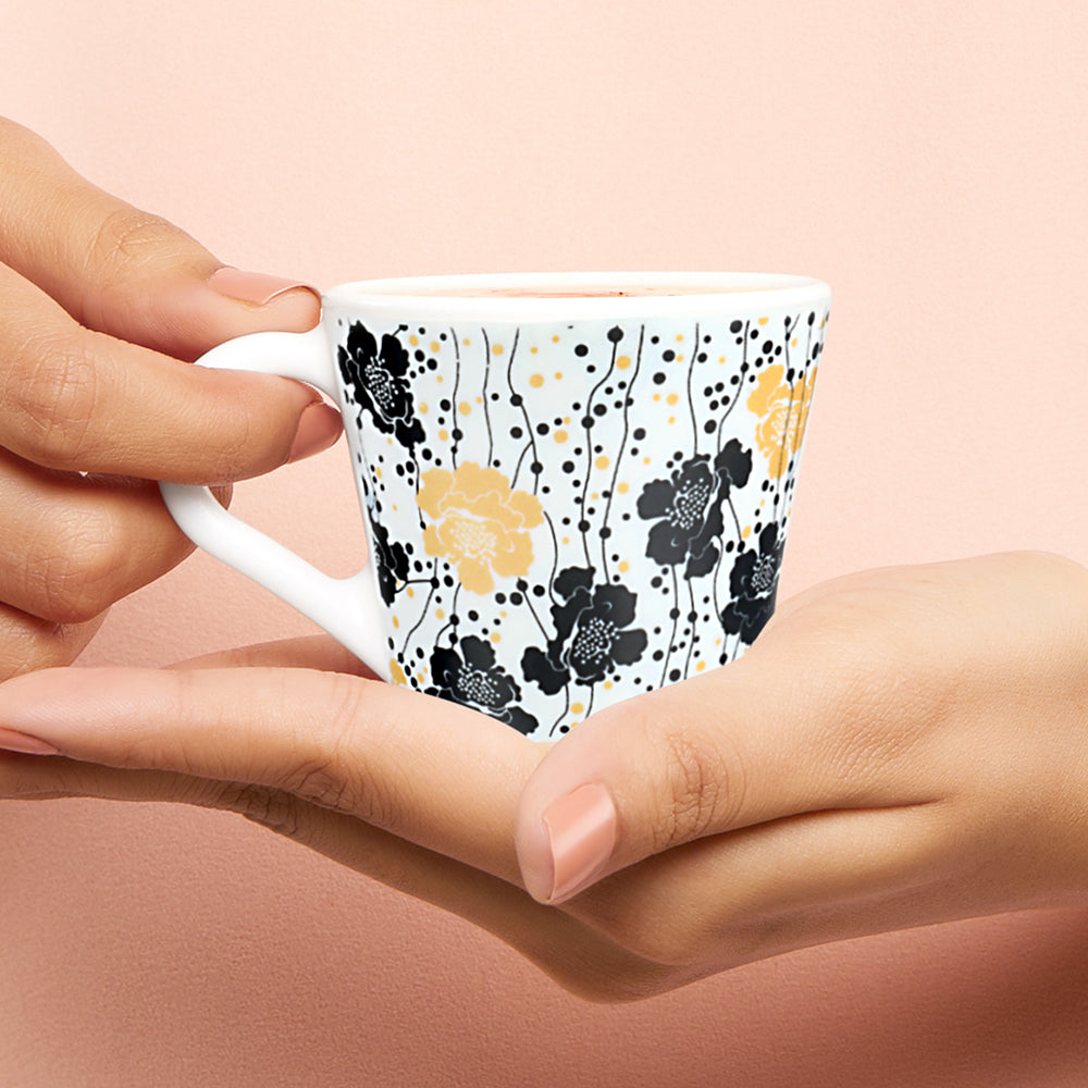 Larah by Borosil Novelty Dreamer Mug Set 110 ml x 6