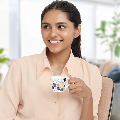 Larah by Borosil Novelty Dreamer Mug Set 110 ml x 6