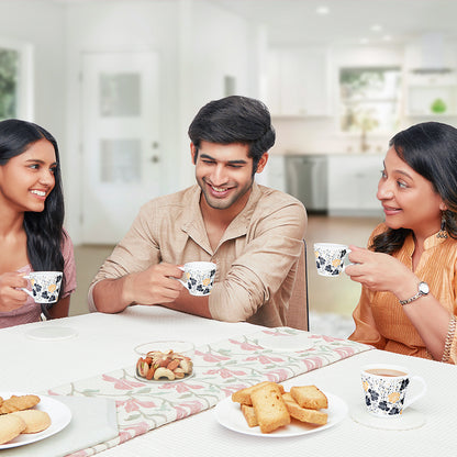 Larah by Borosil Novelty Dreamer Mug Set 110 ml x 6