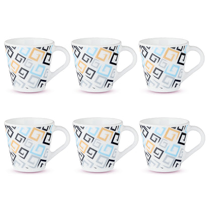 Larah by Borosil Novelty Ember Mug Set 110 ml x 6