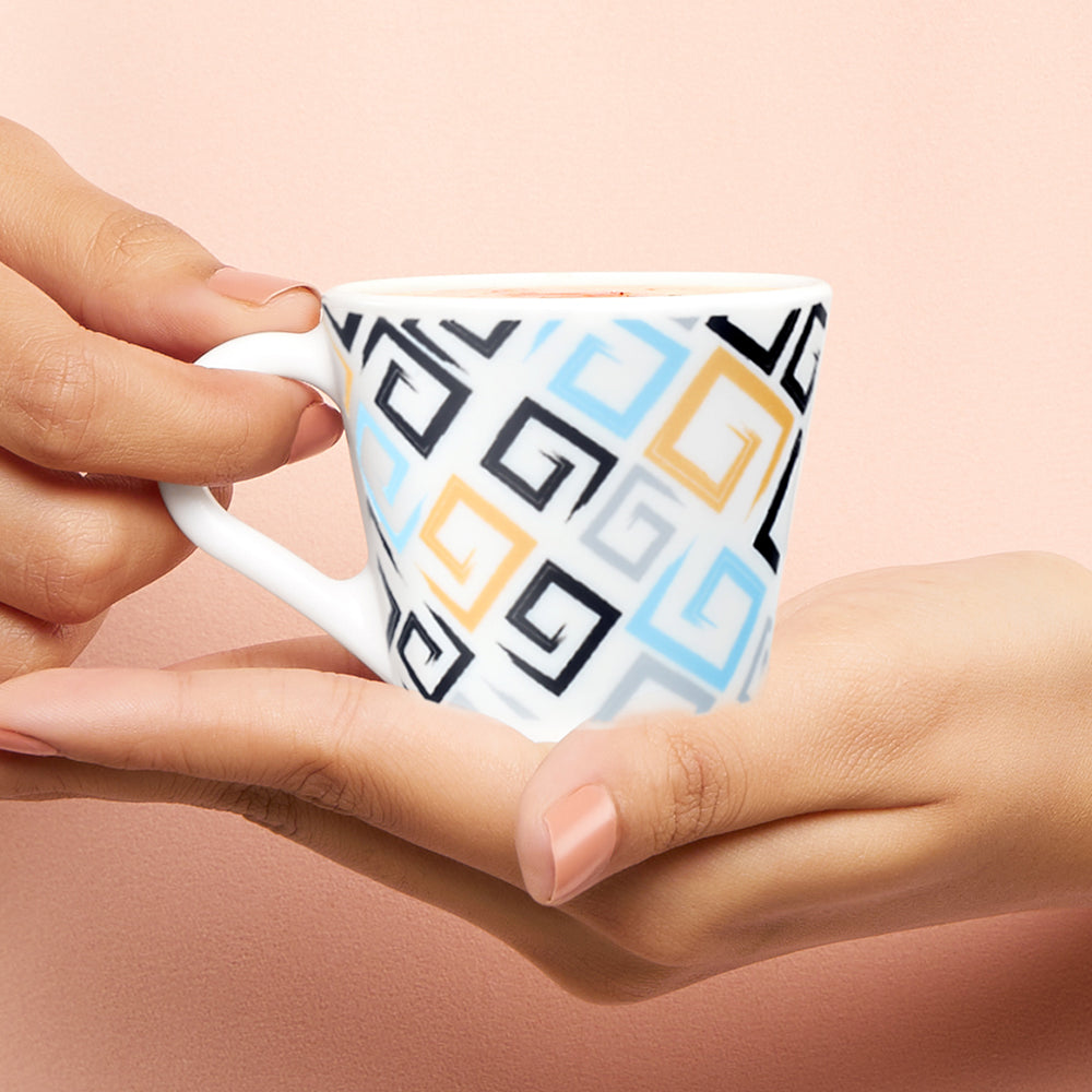 Larah by Borosil Novelty Ember Mug Set 110 ml x 6