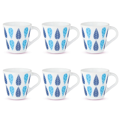 Larah by Borosil Novelty Fable Mug Set 110 ml x 6