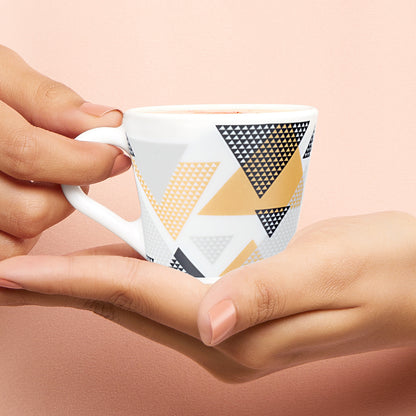 Larah by Borosil Novelty Nivaah Mug Set 110 ml x 6