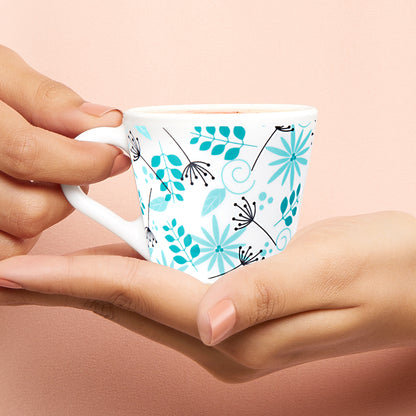 Larah by Borosil Novelty Stardust Mug Set 110 ml x 6