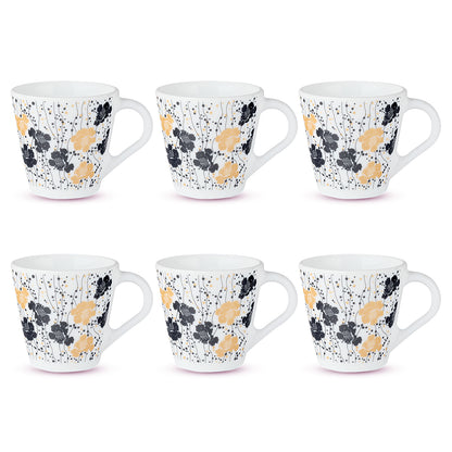 Larah by Borosil Novelty Dreamer Mug Set 160 ml x 6