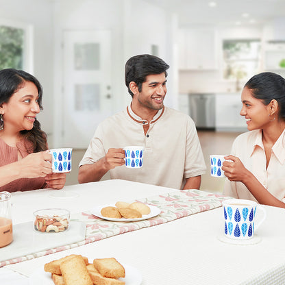 Larah by Borosil Crysta Fable Mug Set 160 ml x 6