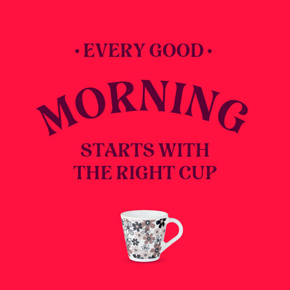 Larah by Borosil Novelty Macy Mug Set 160 ml x 6