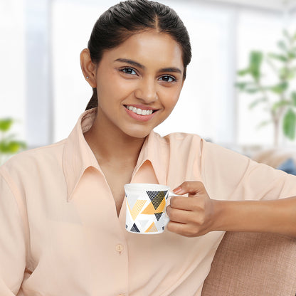 Larah by Borosil Crysta Nivaah Mug Set 160 ml x 6