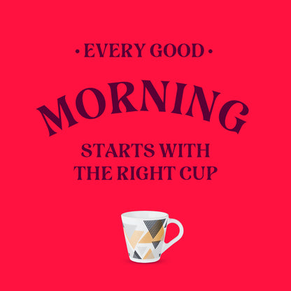 Larah by Borosil Novelty Nivaah Mug Set 160 ml x 6