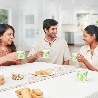 Larah by Borosil Crysta Noma Mug Set 160 ml x 6