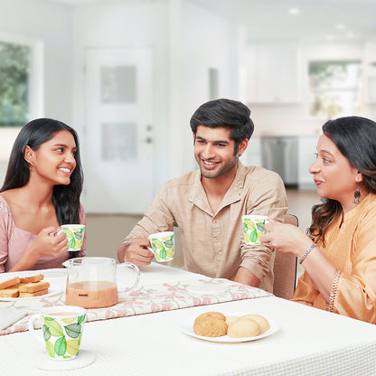 Larah by Borosil Novelty Noma Mug Set 160 ml x 6