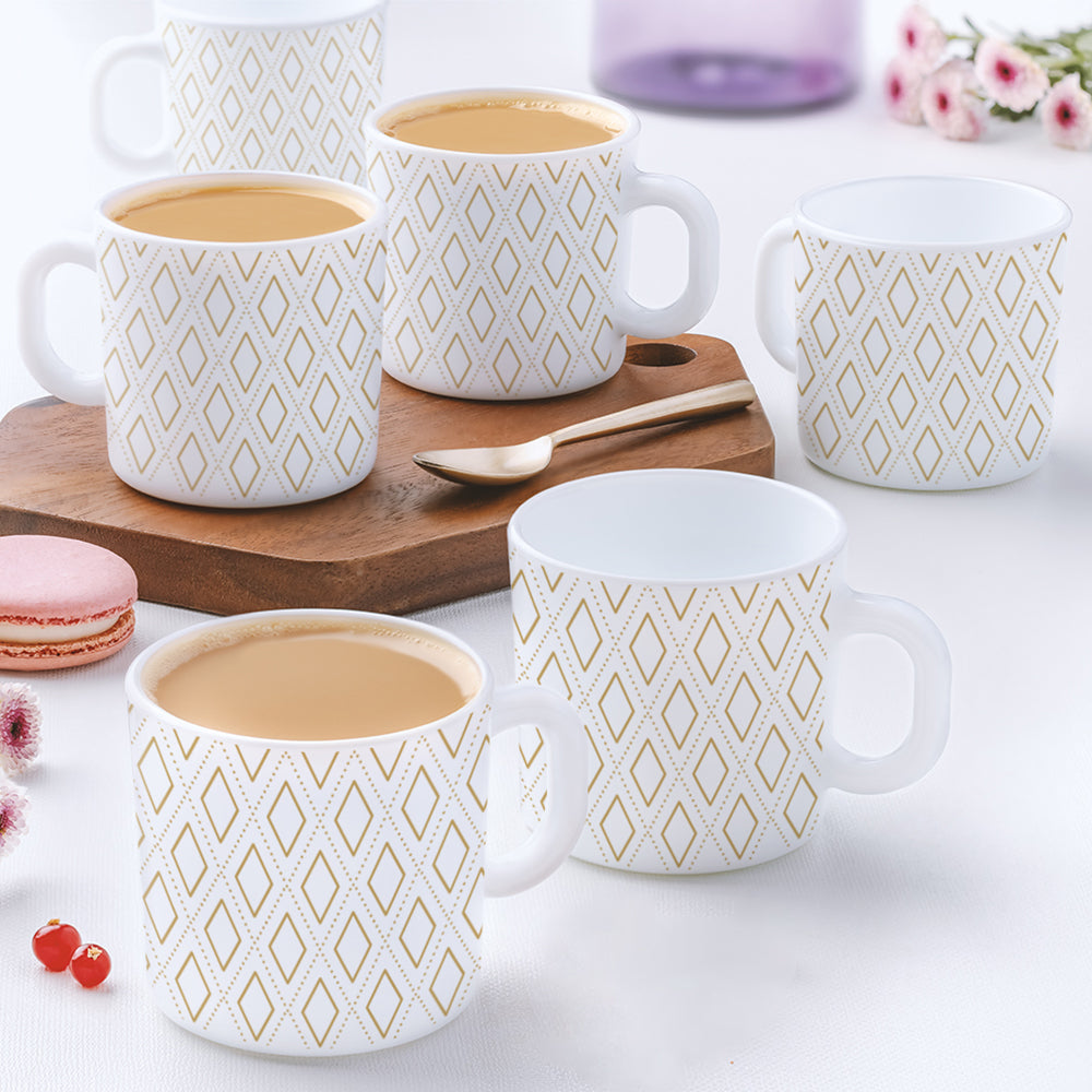 Larah Angel Gold Mug Set, 180ml x 6