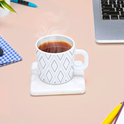 Larah by Borosil Angel Grey Mug Set 180 ml x 6