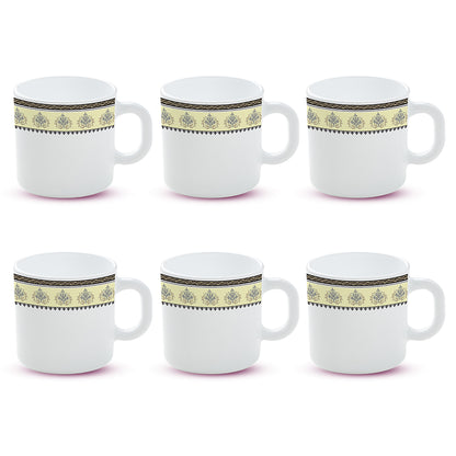 Larah By Borosil Amer Mug Set 180 ml x 6
