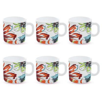 Larah by Borosil Bali Mug Set 180 ml x 6