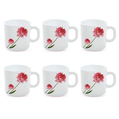 Larah by Borosil Belle Mug Set 180 ml x 6