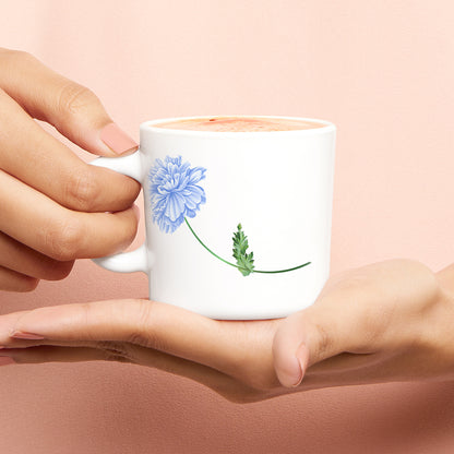 Larah by Borosil Blue Mist Mug Set 180 ml x 6