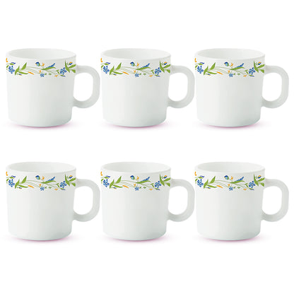 Larah by Borosil Cripper Mug Set 180 ml x 6