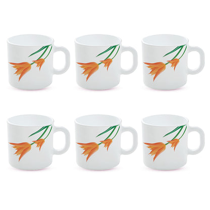 Larah by Borosil Firefly Mug Set 180 ml x 6