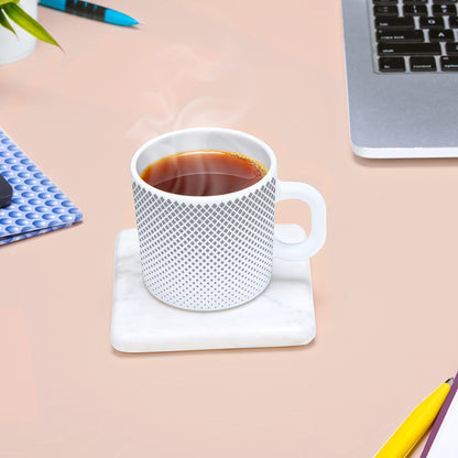 Larah by Borosil Grey Pixel Mug Set 180 ml x 6