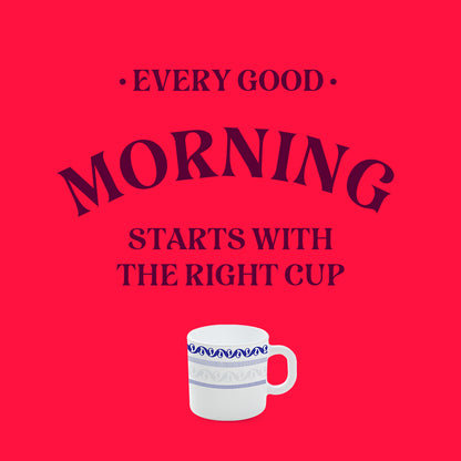 Jazzblue Mug Set 180 ml x 6 (Option 1)