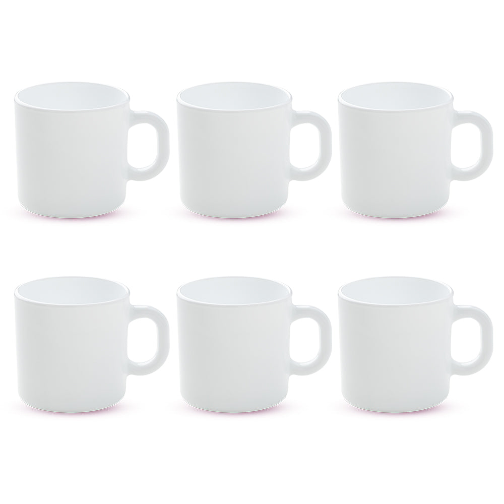 Larah Logo Opalware Mug Set