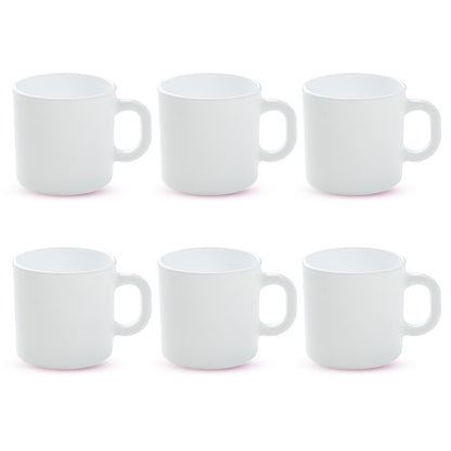 Larah Logo Opalware Mug Set