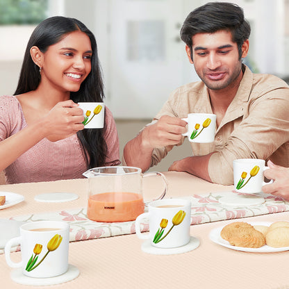 Larah by Borosil Lyana Mug Set 180 ml x 6