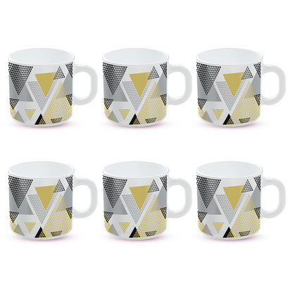 Larah by Borosil Nivaah Mug Set 180 ml x 6