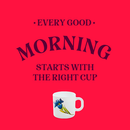 Larah by Borosil Nina Mug Set 180 ml x 6