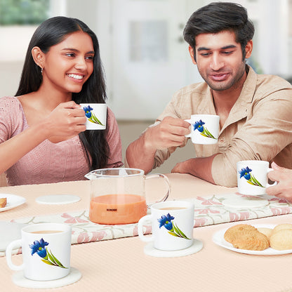 Larah by Borosil Nina Mug Set 180 ml x 6