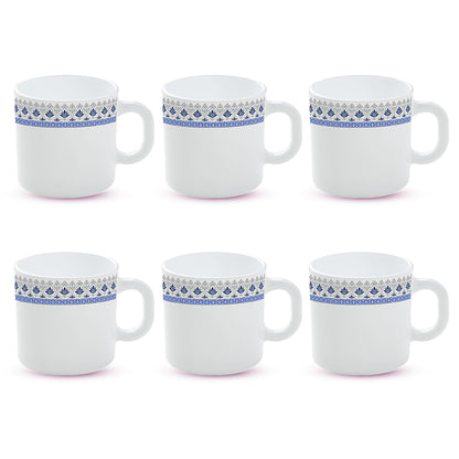 Larah by Borosil Ocean Mug Set 180 ml x 6