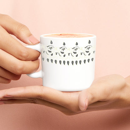 Larah by Borosil Ora Gold Mug Set 180 ml x 6 (Option 1)