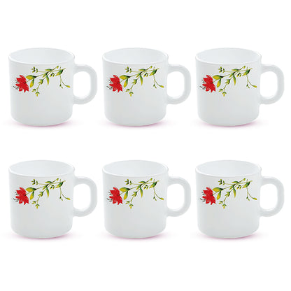 Larah by Borosil Oriental Mug Set 180 ml x 6