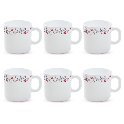 Larah by Borosil Pentas Mug Set, 180ml x 6
