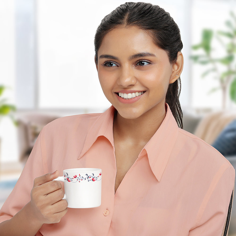 Larah by Borosil Pentas Mug Set, 180ml x 6