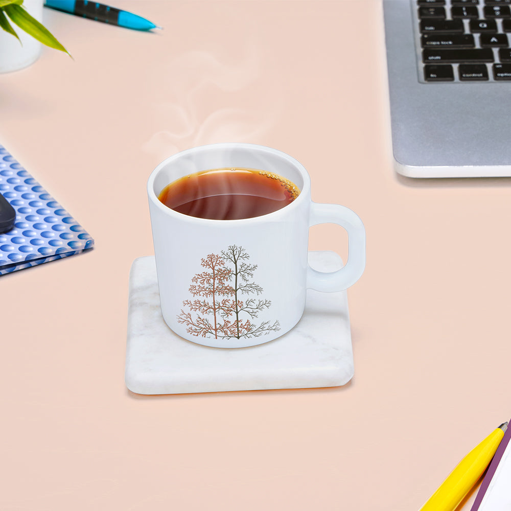 Larah by Borosil Pine Mug Set 180 ml x 6