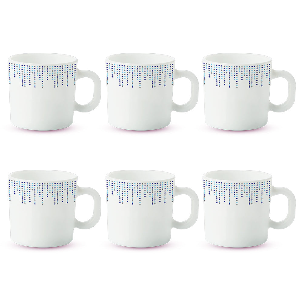 Larah By Borosil Pulse Mug Set, 240ml x 2