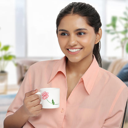 Larah by Borosil Red Mist Mug Set 180 ml x 6