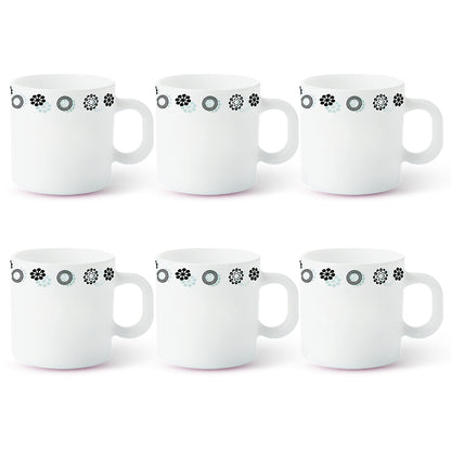Larah by Borosil Universe Mug Set 180 ml x 6