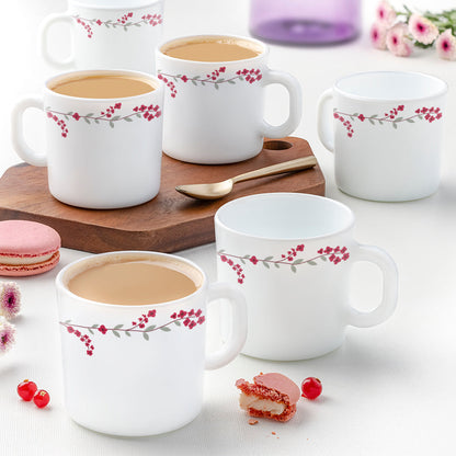 Larah Verona Mug Set, 180ml x 6